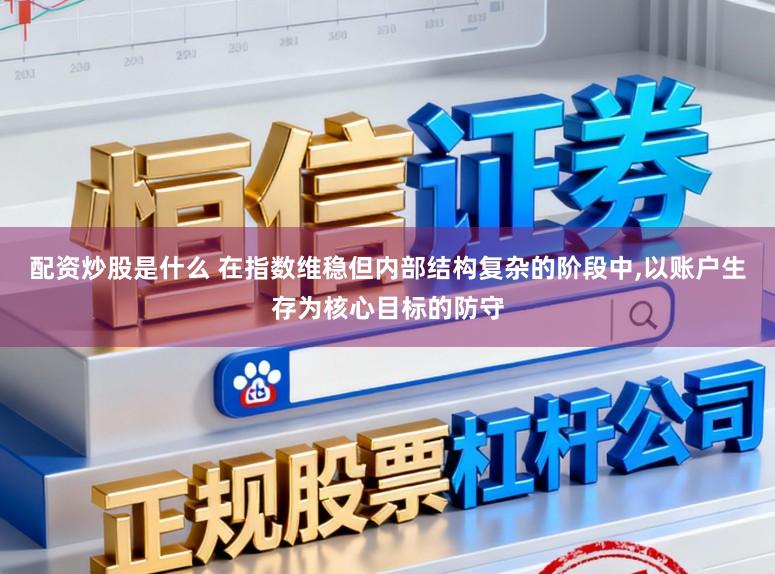 配资炒股是什么 在指数维稳但内部结构复杂的阶段中,以账户生存为核心目标的防守